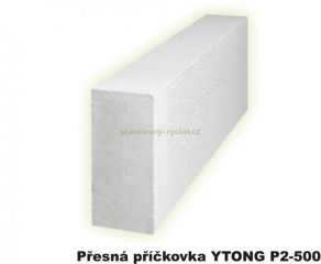 YTONG P2-500 125x249x599mm příčkovka KLASIK