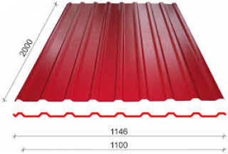 SAT-trapéz SAT18 PE25 1100x0,5mm 8017 hnědá