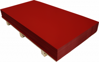 MTComax FeZn-tabule 0,5x1250x2000mm PES 3009-červená+folie