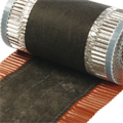 VENT ROLL nárožní,hřebenový větrací pás -5m/30cm-  hnědý