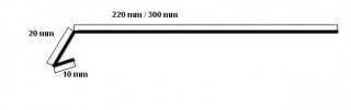 AL-okapní plech 2m-červená r.š.200mm